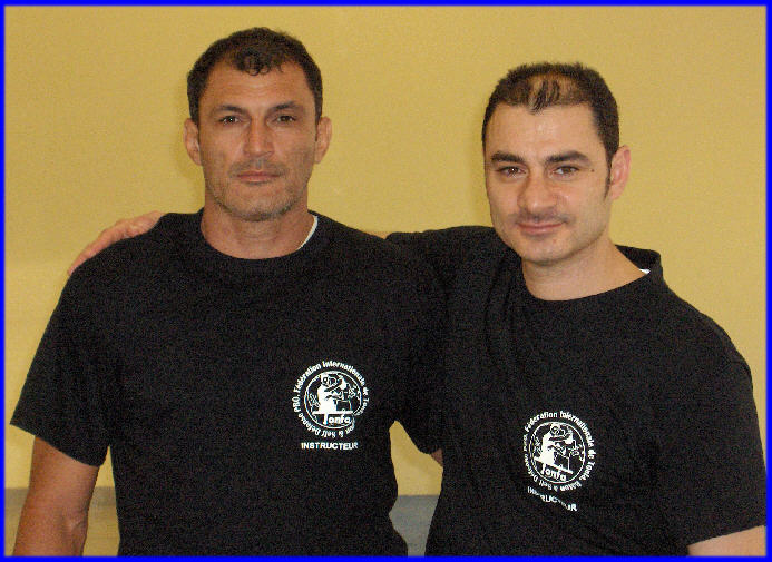 Le 23 F&eacute;vrier 2008, G&eacute;rard  FELICITE avec Fayad en fin de Formation d'instructeur 3&egrave;me degr&eacute; F.I.T.B.S. PRO