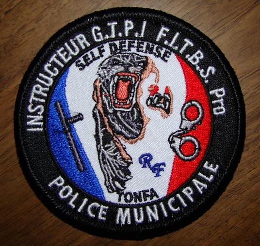 Ecusson INSTRUCTEUR  G.T.P.I.  F.I.T.B.S. PRO  POLICE  MUNICIPALE