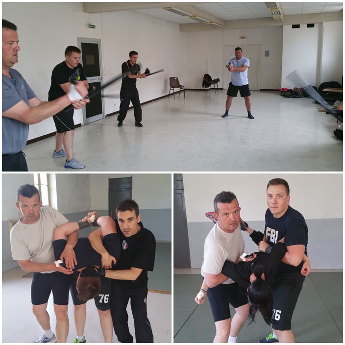 Formation continue par  Monsieur YACOUB Samir instructeur  F.I.T.B.S. PRO de la Police Municipale de LA CIOTAT (France) en Tonfa, Bâton & Self-Défense PRO